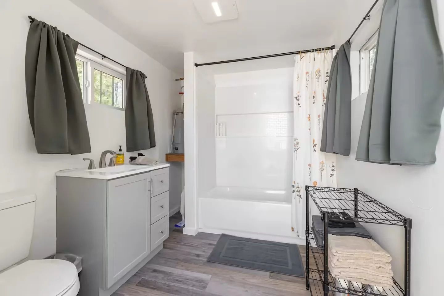 Private finished bathroom for Dome guests